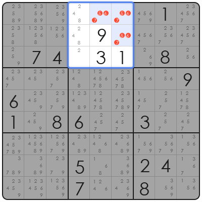 sudoku hidden pairs
